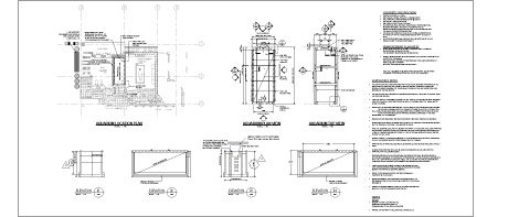 Aquarium CAD construction drawings