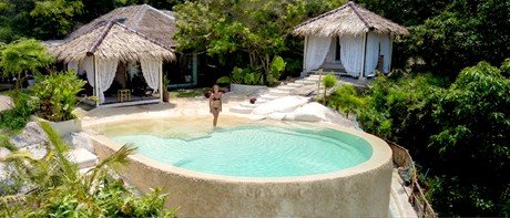 A living pool finished in Reefscape Rock