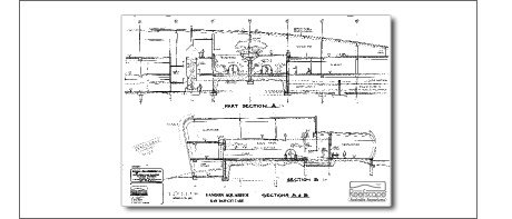 Early pencil sketch cross section by Reefscape and M.J. Murphy